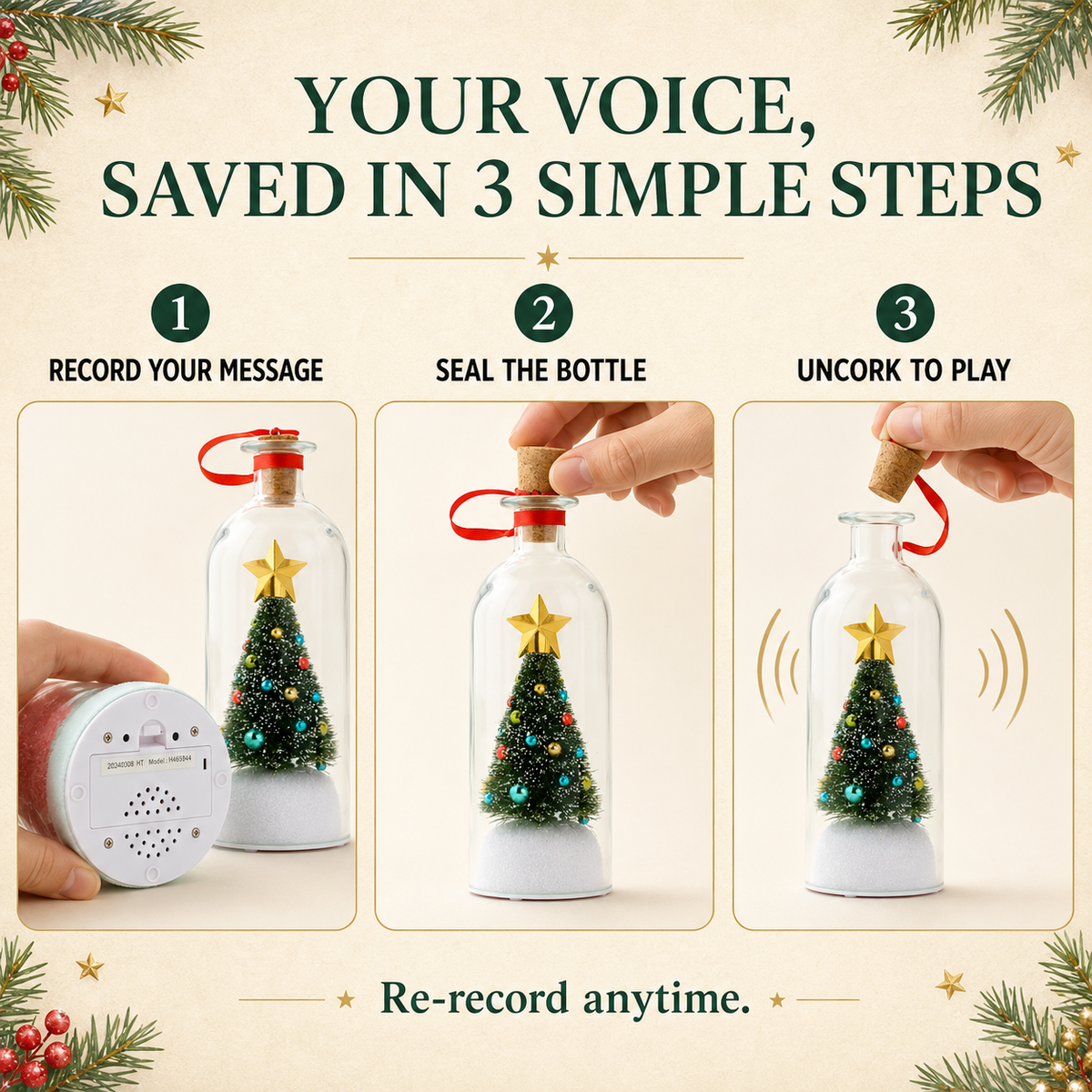 Christmas Keepsake Bottle