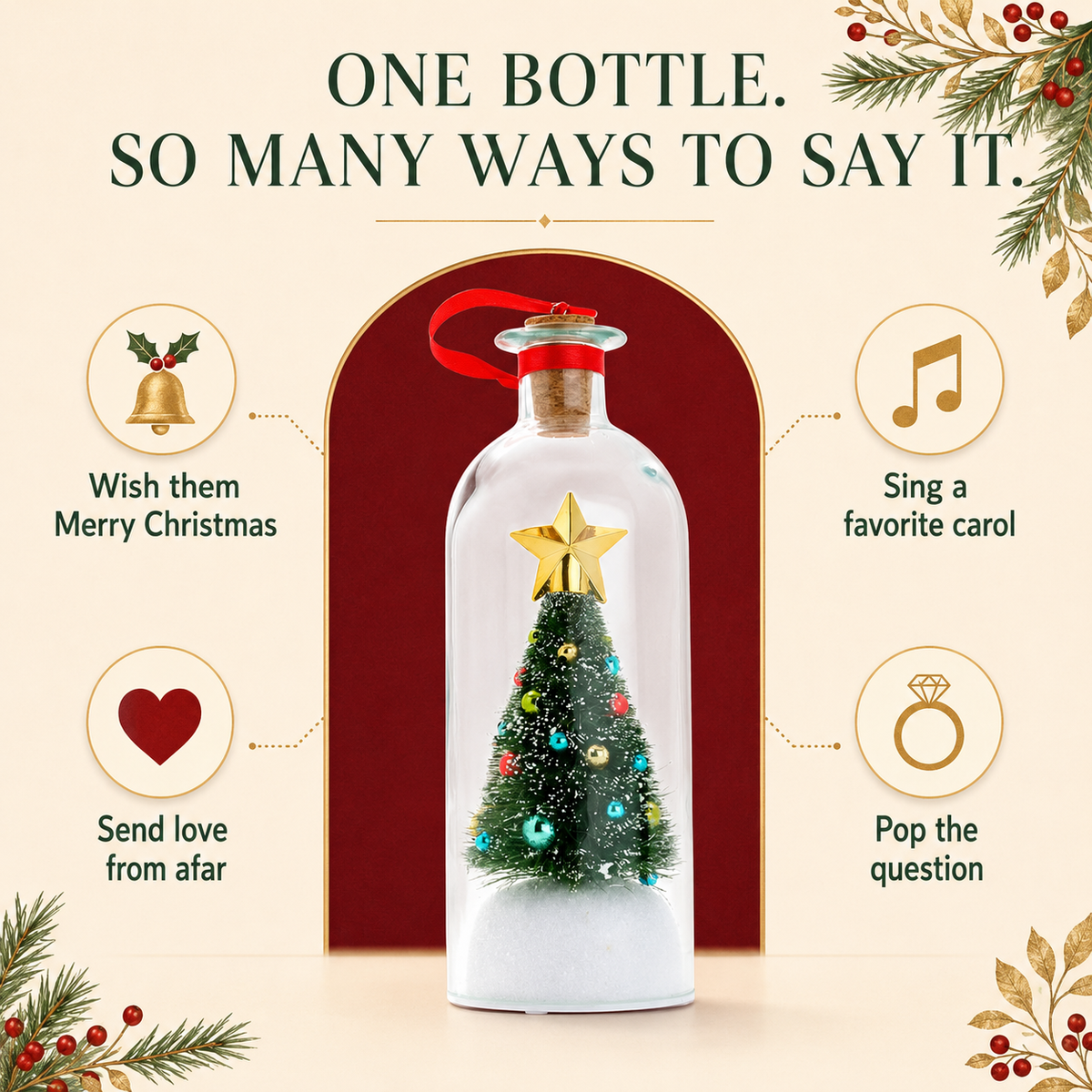 Christmas Keepsake Bottle