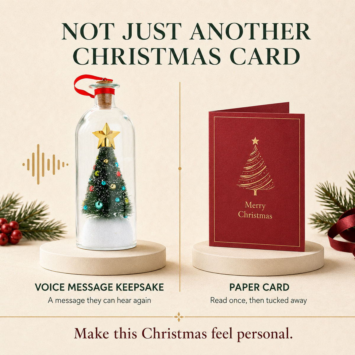 Christmas Keepsake Bottle